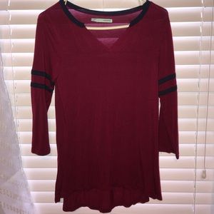 3/4 sleeve tunic blouse